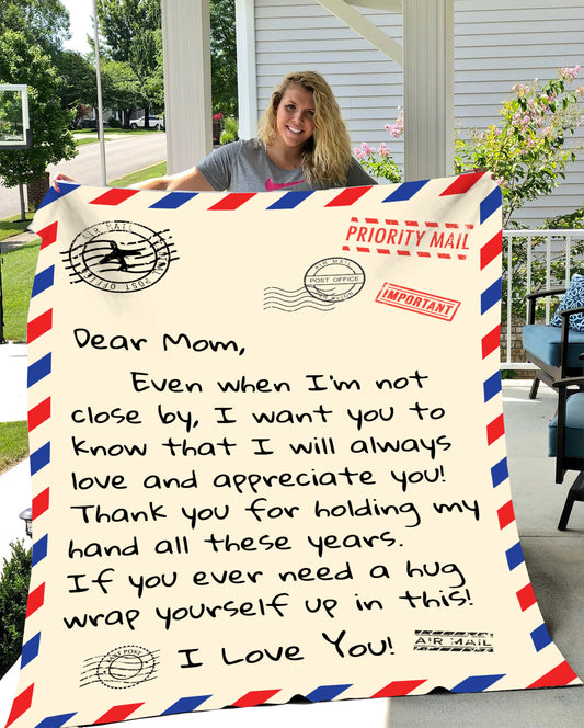 Letter To Mom Fleece - Christmas Blanket